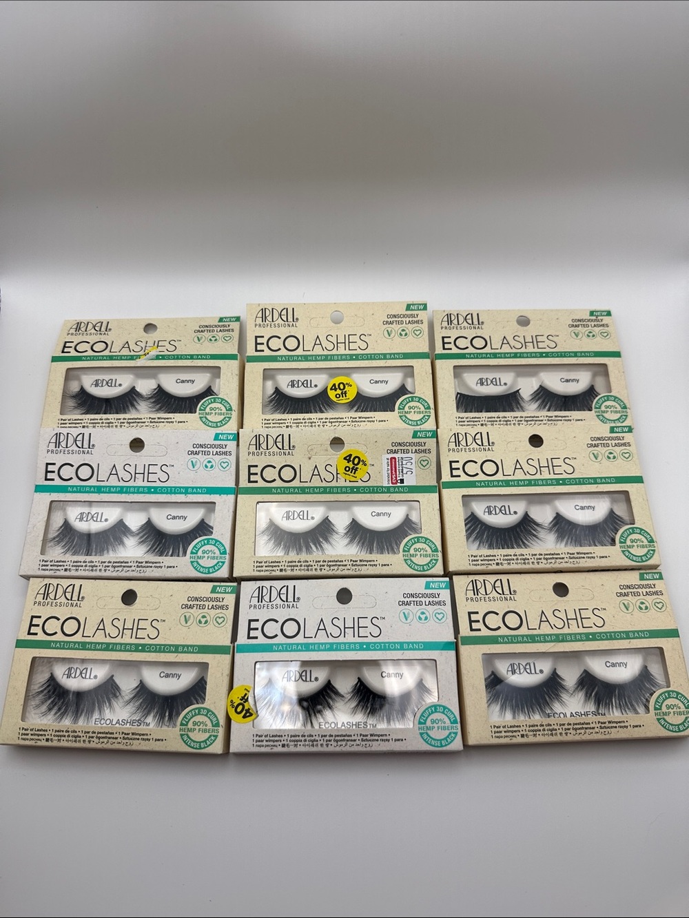 Ardell EcoLashes Canny Faux Black Lashes - Black (9 packs)